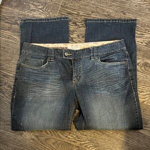 Chic Dark Blue Boot Cut Jeans